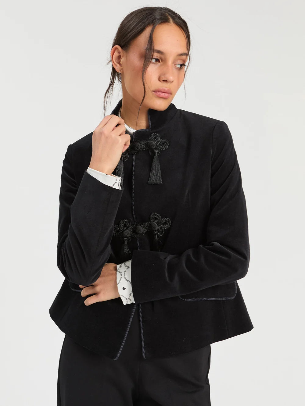 VELVET TASSEL jacket