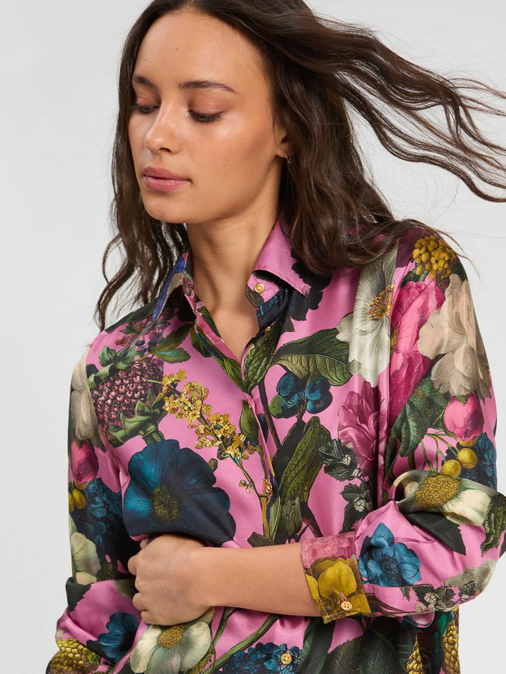 FLORAL silk blouse