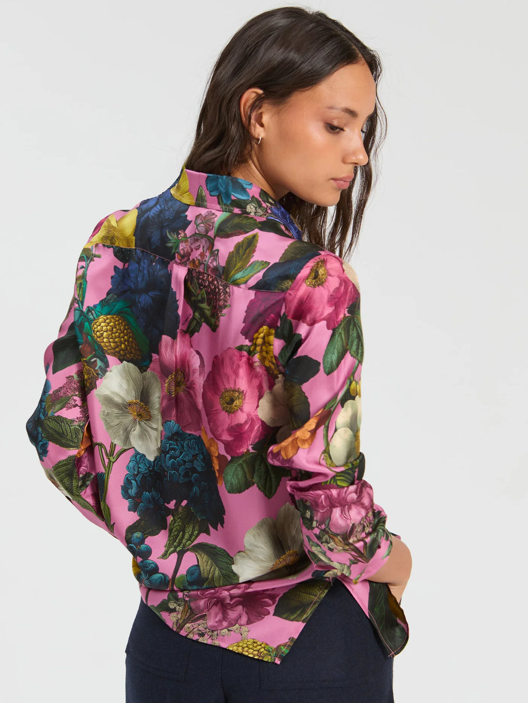 FLORAL silk blouse