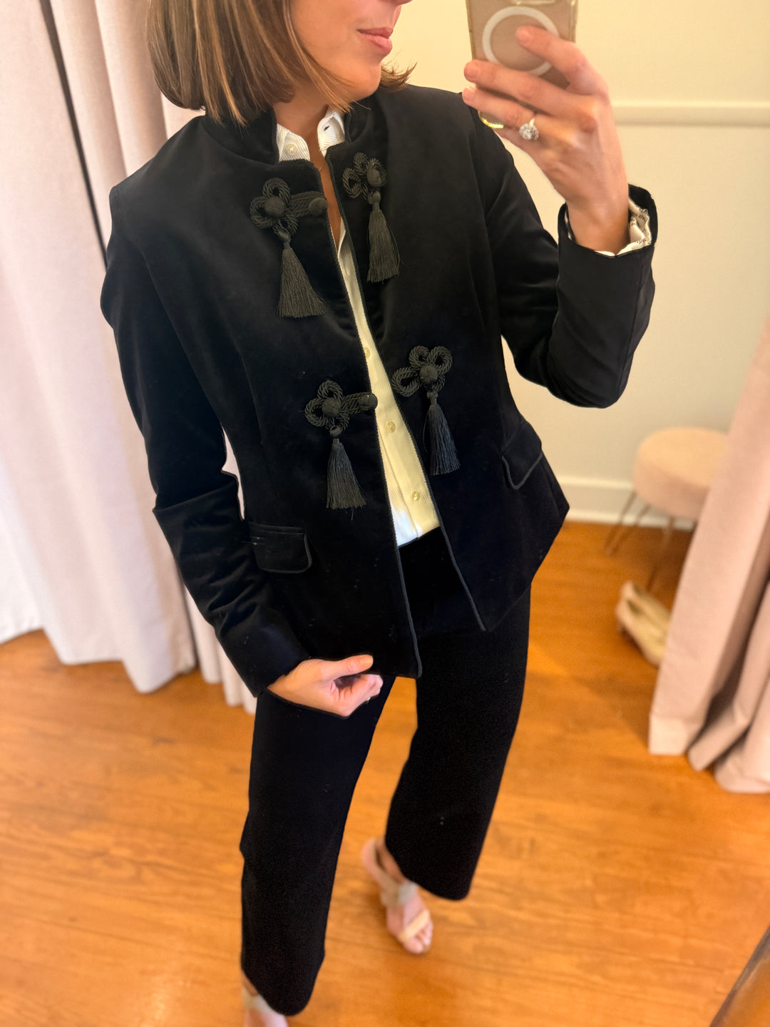 VELVET TASSEL jacket