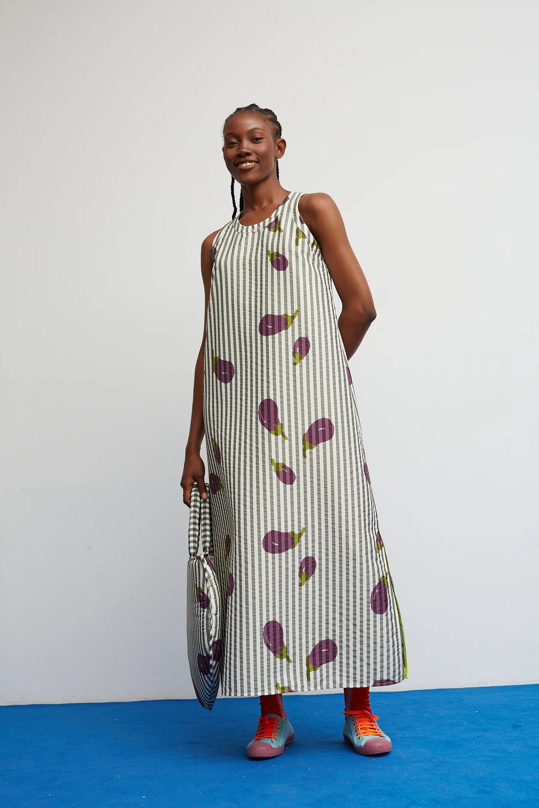 marni dress Patty Kim some embellished with scattered sequins in matching tones Green/Multi Marni Print Trapeze Dress